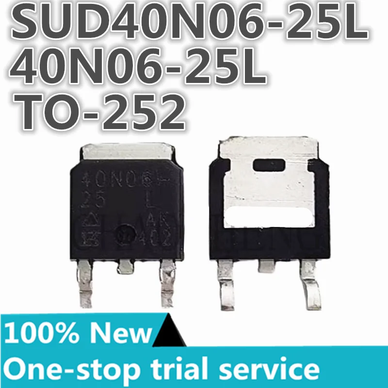 

5-100pcs %New 40N06-25 40N06-25L 40N06 SUD40N06-25L TO-252 Field Effect Tube (MOSFET)