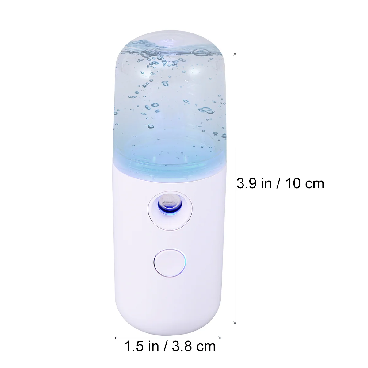جهاز بخار الوجه الأبيض المحمول الصغير USB شحن تصميم عدم الانزلاق بخاخ الوجه الرطوبة العناية بالبشرة نانو ضباب برودة ترطيب أداة