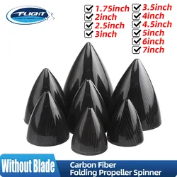 Carbon Fiber Folding Propeller Spinner Without Blade 1.75'' 2'' 2.5'' 3'' 3.5'' 4'' 4.5'' 5'' 6'' 7'' For RC Gas Airplane