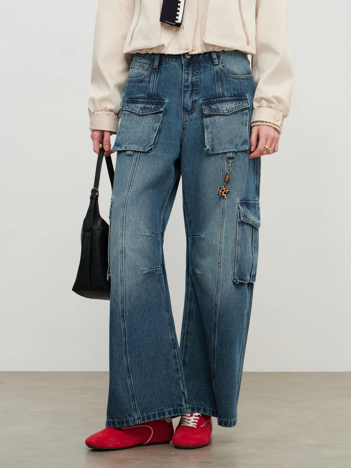 

Мужские джинсы SOFITTE Blue Heavyweight с прямыми штанинами, универсальные, повседневные, свободного кроя, для ежедневных поездок на работу, весна