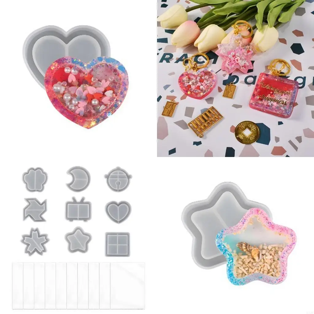

DIY Star Moon Силиконовая эпоксидная форма DIY Брелок Подвеска Форма