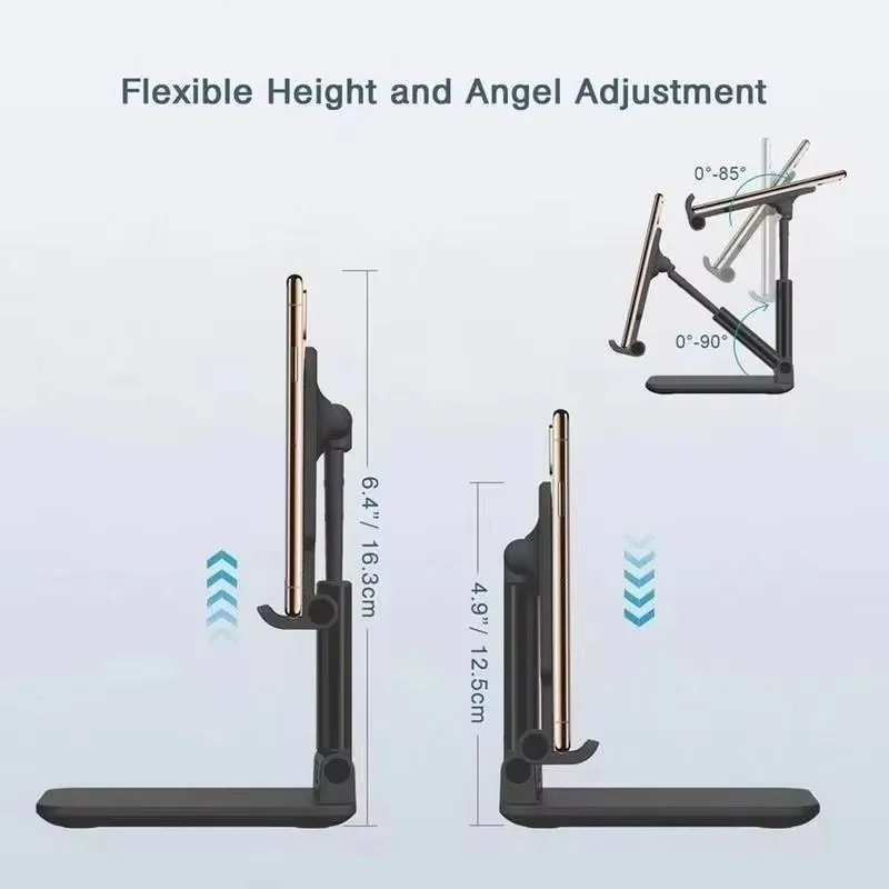High Quality Desktop Tablet Holder Table Cell Foldable Extend Support Desk Mobile Adjustable Phone Holder Stand view 6