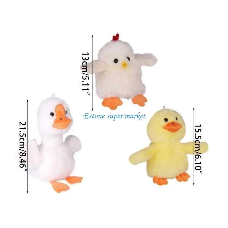 090b juguete peluche peluche peluche para saltar creativamente pollo/pato/gansos decoración juguetes eléctricos
