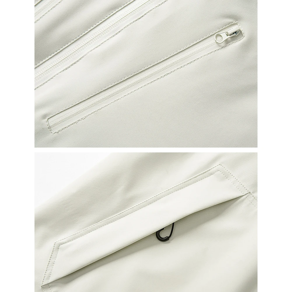 Мужская куртка с капюшоном на молнии, водонепроницаемая женская ветровка, однотонное спортивное пальто для кемпинга