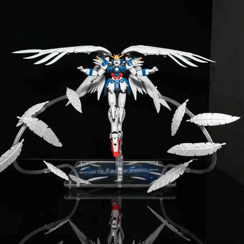 إصدار MG Wing Zero EW. KA 1/100 عمل أرقام أطقم منمذجة لعبة تجميع بلاستيكية مفصلية ميكا مع اكسسوارات حلية الصبي هدية