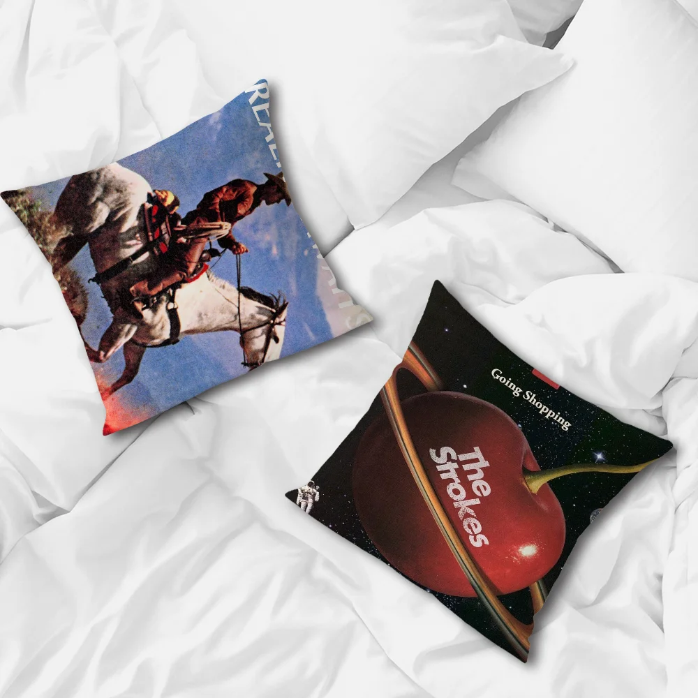 The S-Strokes Reality Awaits cushion cover Pillow Cover Home Sofa living Room Office Coffee Shop Car PillowCover
