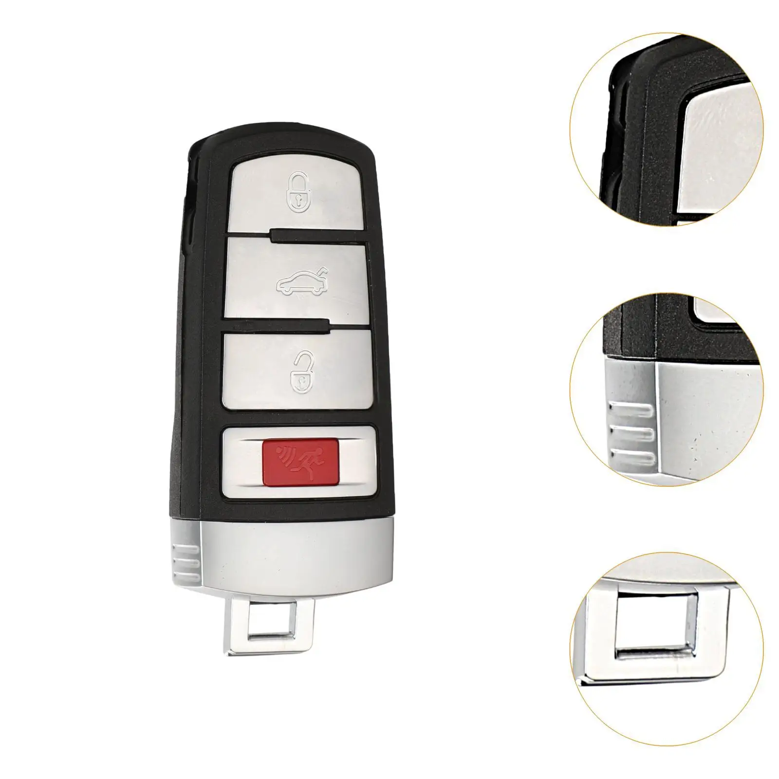Caja de herramientas automotrices exteriores con almohadilla de 4 botones, suministros de accesorios para teclado, funda para llave de coche