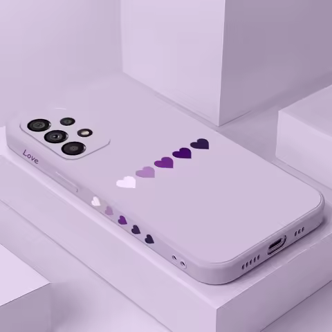 Gradient Heart Case For Samsung Galaxy A73 A53 A33 A23 A13 A03 A72 A52 A52S A32 A22 A12 A02 A02S A71 A51 A31 A21S 4G 5G Cover