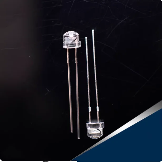 10 Pcs 5mm Straw Hat Infrared IR Light Emitting Diodes 850nm 0.1W 30mA 1.4-1.6V 5-10 mw/sr