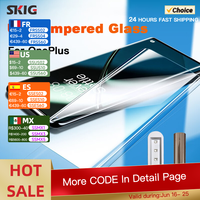 SKIG UV Tempered Glass For OnePlus 13 12 11 R 10 9 8 7 7T Ace2 Pro Full Cover Glue Curing For OnePlus13 Screen Protector
