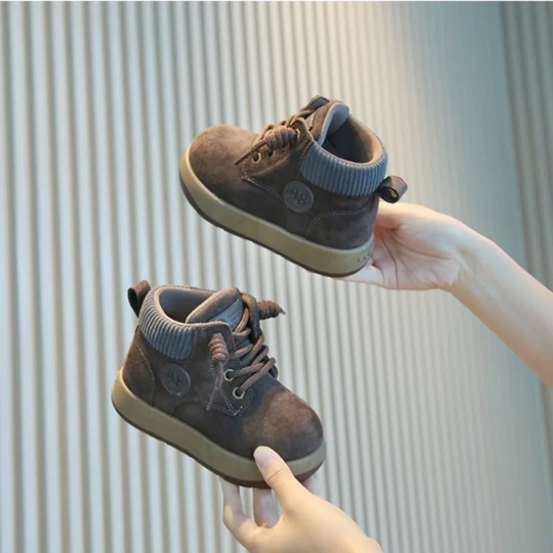 2026 Fall New Arrival Children's Boots Men's British Style Horse Boots Women's Retro Leather Boots Baby Fashion Single Boots