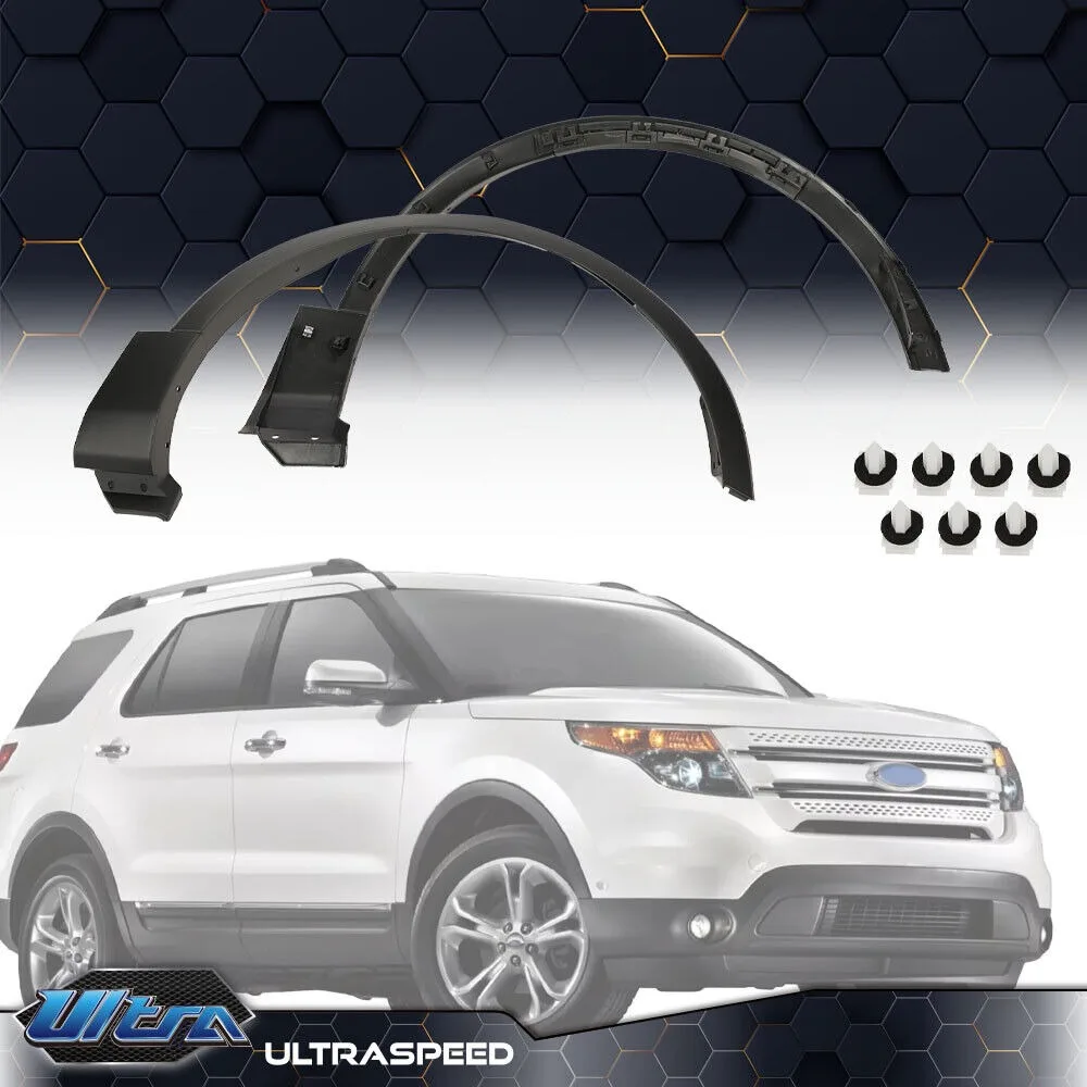 

Fit For 2011-2015 Ford Explorer Wheel Arch Trim Fender Flares Front LH+RH FO1290126