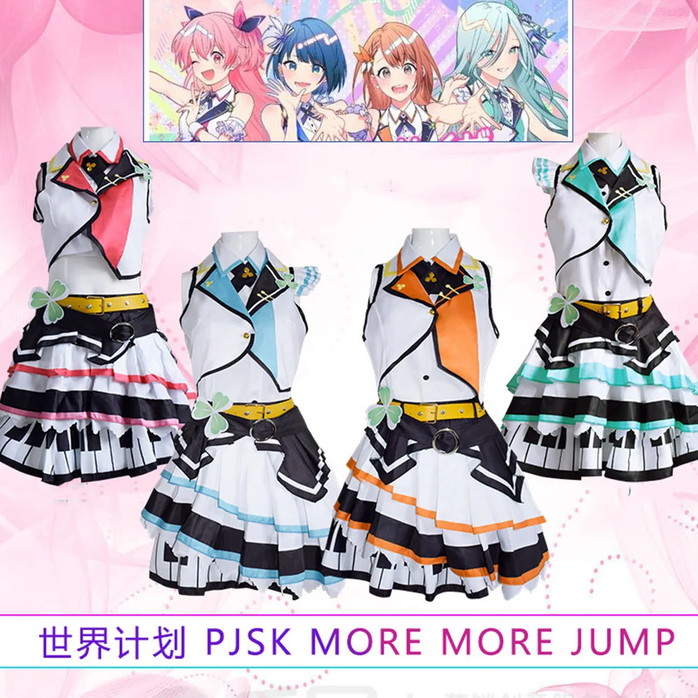 

Anime Project Colorful Stage Costume Anime Mikuuu Cosplay Kiritani Haruka Hanasato Minori Momoi Airi Hinomori Shizuku Cosplay