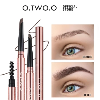 O.TWO.O 마체테 눈썹 펜슬, 방수, 내추럴, 오래 지속되는 부드러운 필 플러프, 혼합 가능한 하이 피그먼트 브로우 펜슬, 아이 메이크업 