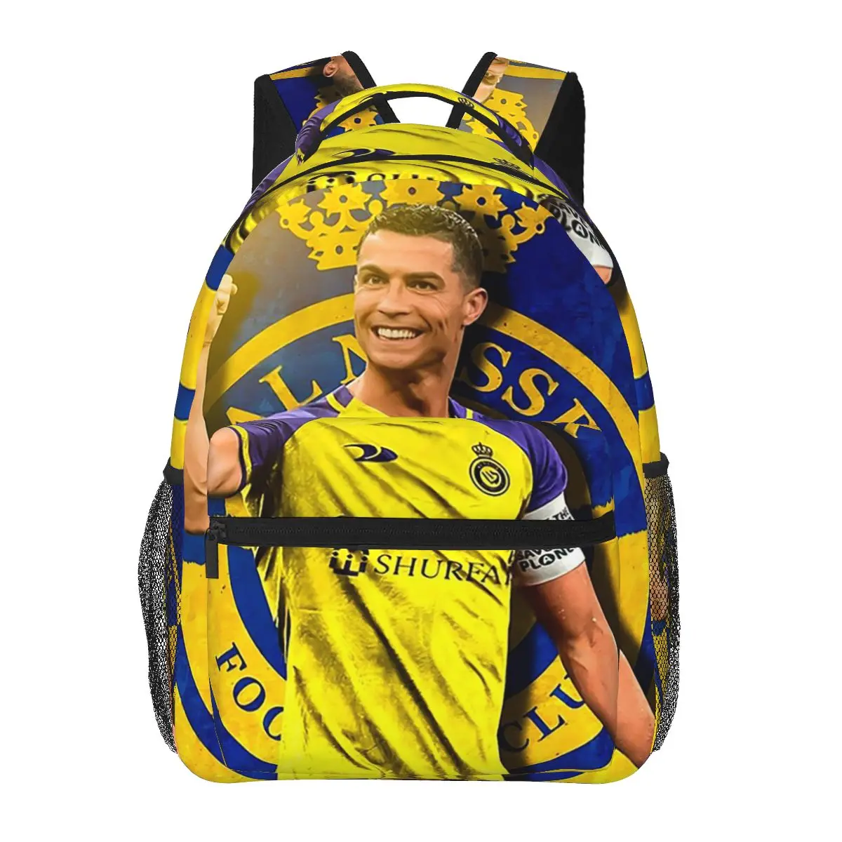 

Рюкзак CR7 Al Nassr, Лидер продаж, рюкзак большой емкости для мальчиков и девочек, школьная сумка, сумки на плечо для мужчин и женщин