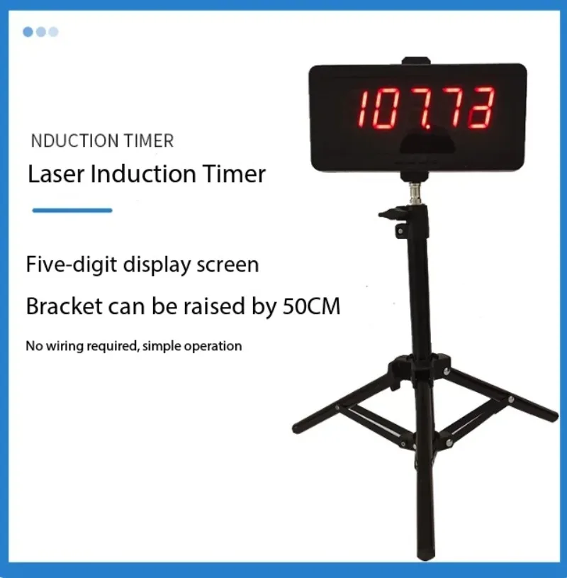 Running Sprints，Wireless Laser Timer for Speed Slalom, and Personal Athletic Training - Infrared Induction Automatic Stopwatch