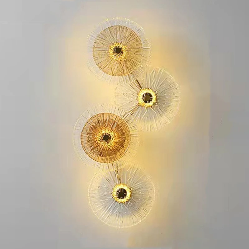 

Post-Modern Luxury Crystal LED Wall Lights Living Room Sofa TV Background Wall Decor Wall Lamp Bedroom Bedside Lighting Fixtures