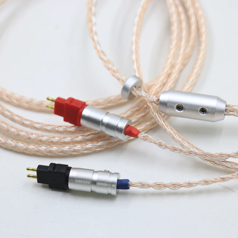 Balanced 2.5mm 4.4 6.5 xlr 16 Cores PC OCC Copper Silver Mixed Headphone Cable For Sennheiser HD580 HD600 HD650 HDxxx HD660S