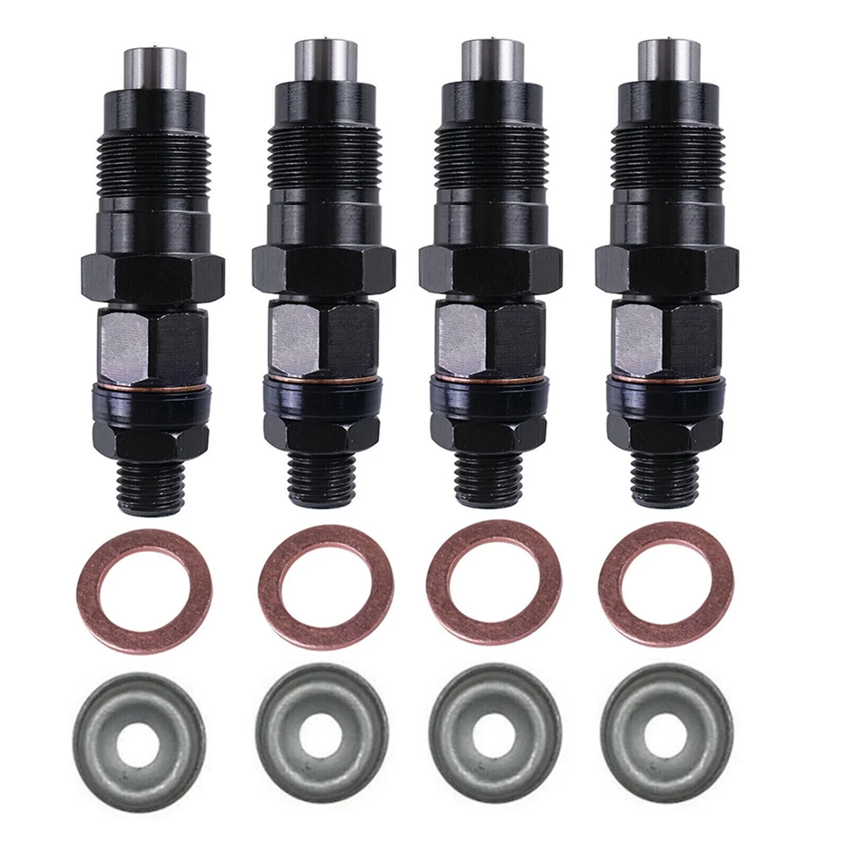 4PCS TD27 Engine Fuel Injectors 16600-43G23 for NISSAN NAVARA D21 2.7L