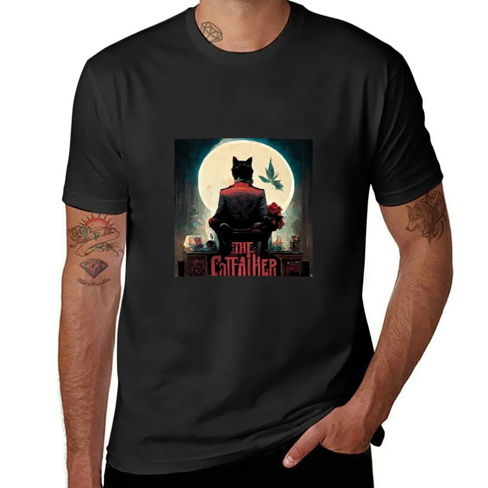 

The Catfather - 2 T-shirt blacks heavyweights funnys fitted t shirts for men