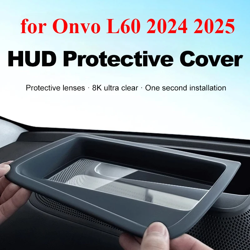 

For Onvo L60 2024 2025 Car HUD Display Protect Cover Head Up Display Reflective Screen Frame Anti- Scratch Anti-Dust Mat
