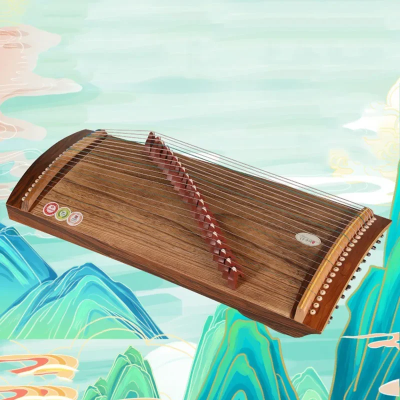 21 Strings Guzheng Portable Children\'s Beginners Guqin Professional Traditional Guzheng Small Finger Pick Stringed Instruments