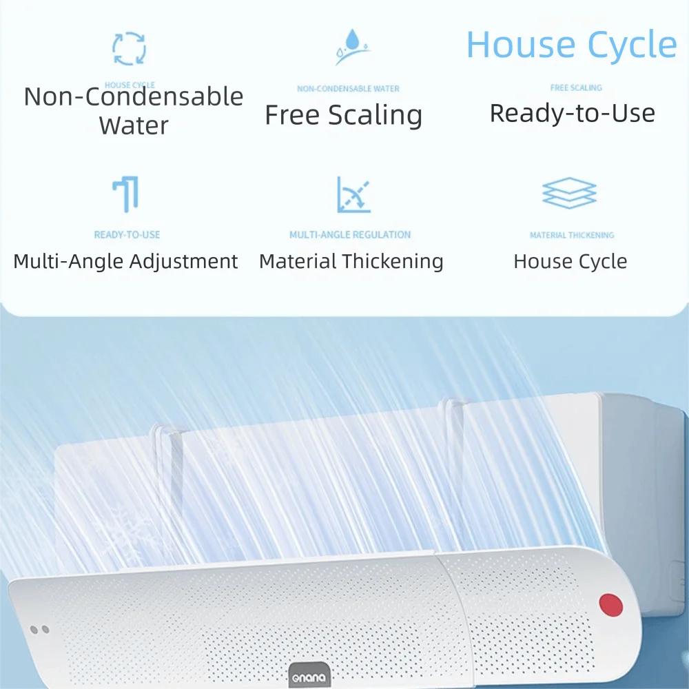 Scalable Anti-Direct Blow Deflector Retractable Adjustable Angle Air Conditioning Wind Shield Wall-Mounted Universal