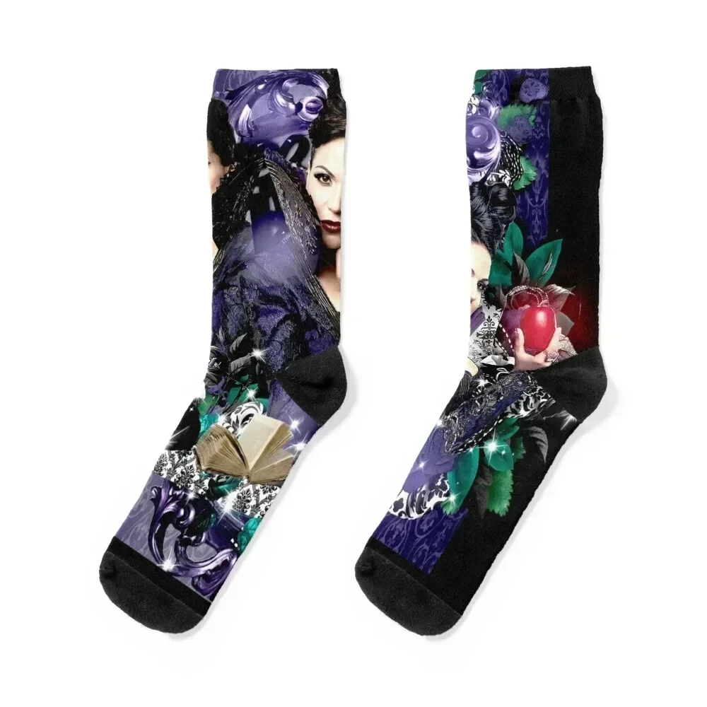 

Regina Mills Once upon a time Socks floral Heating sock hockey Socks For Women Men's