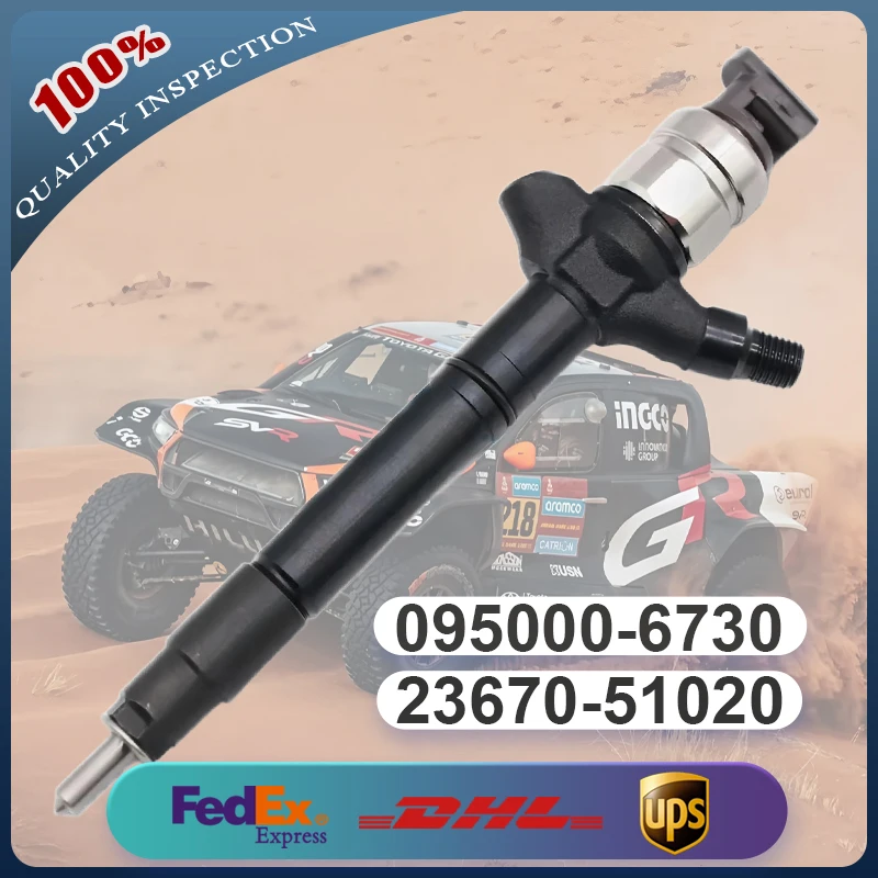 

Common Rail Injector 095000-6730 23670-51020 23670-59025 23670-51030 for Toyota Land Cruiser 200 – 4.5D V8 1VD-FTV Engine