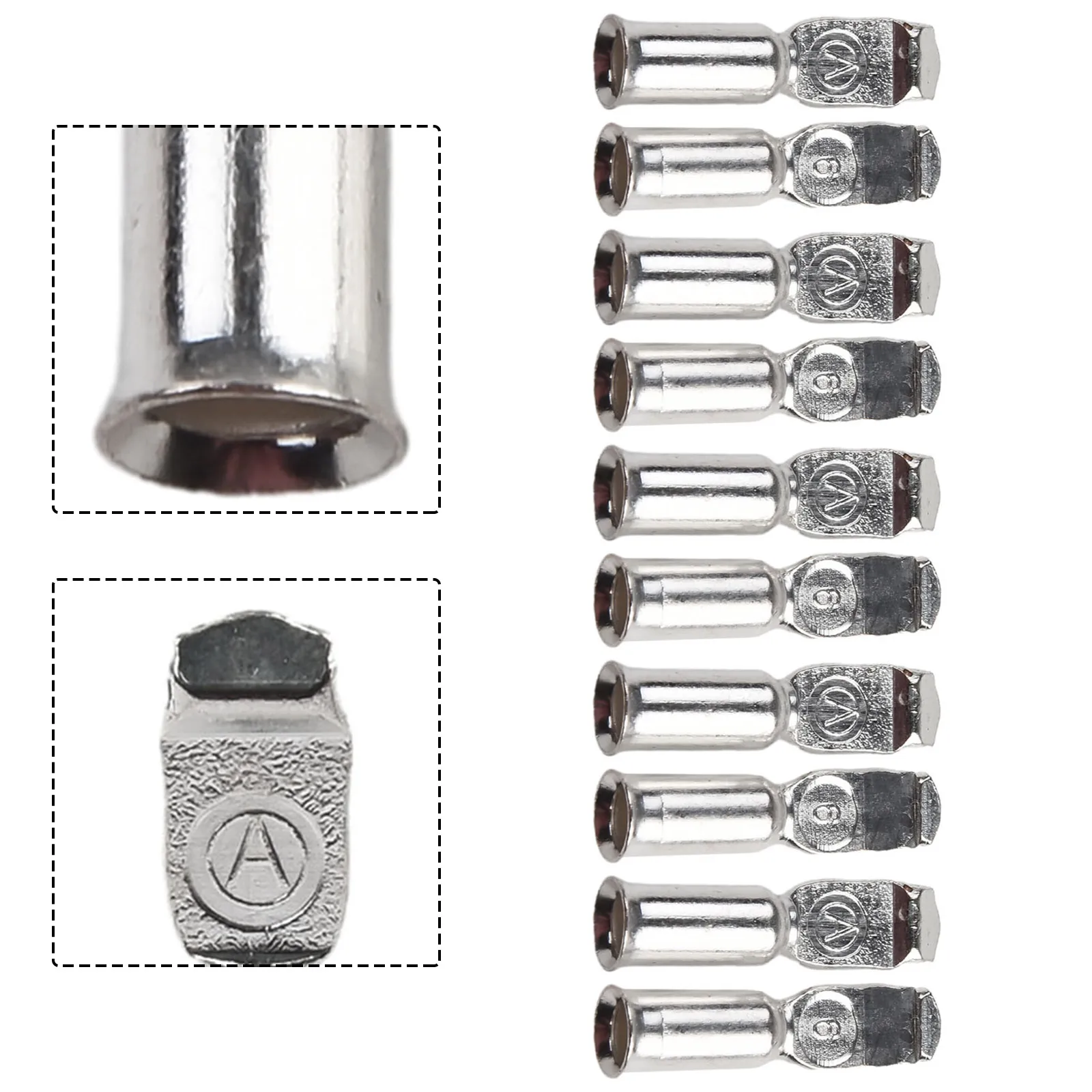 10pcs 50A Cable Terminal For Anderson Plug Contacts Pins Lugs Terminals For 50 Amp Connectors 6-12AWG Battery Connections image 2