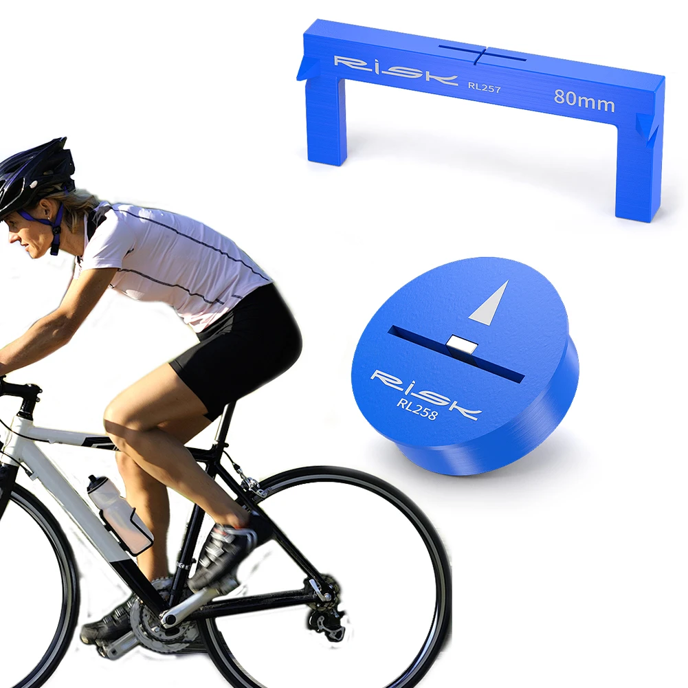 Bicycle Seat Height Distance Measurement Auxiliary Tool RISK MTB Road Bike Front Saddle Measure Tool Gauge Bike Accessories