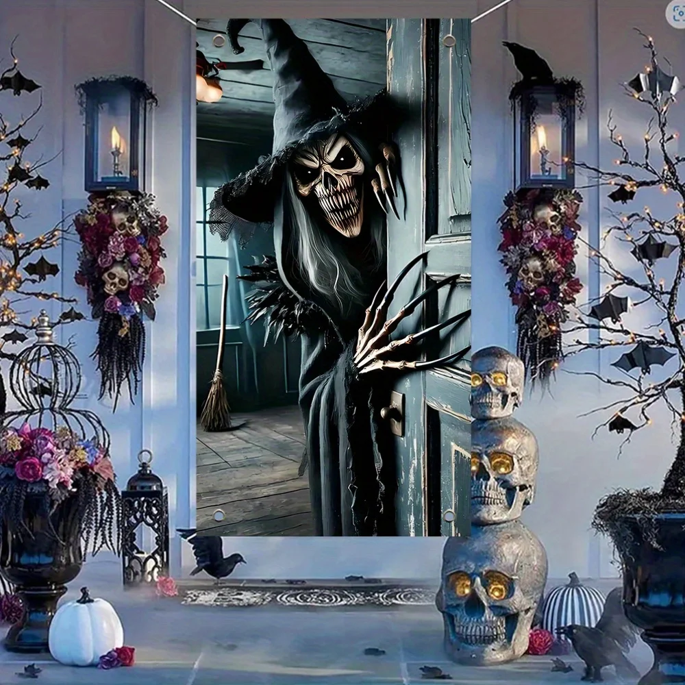 Terrifying Skeleton Door Decor 6
