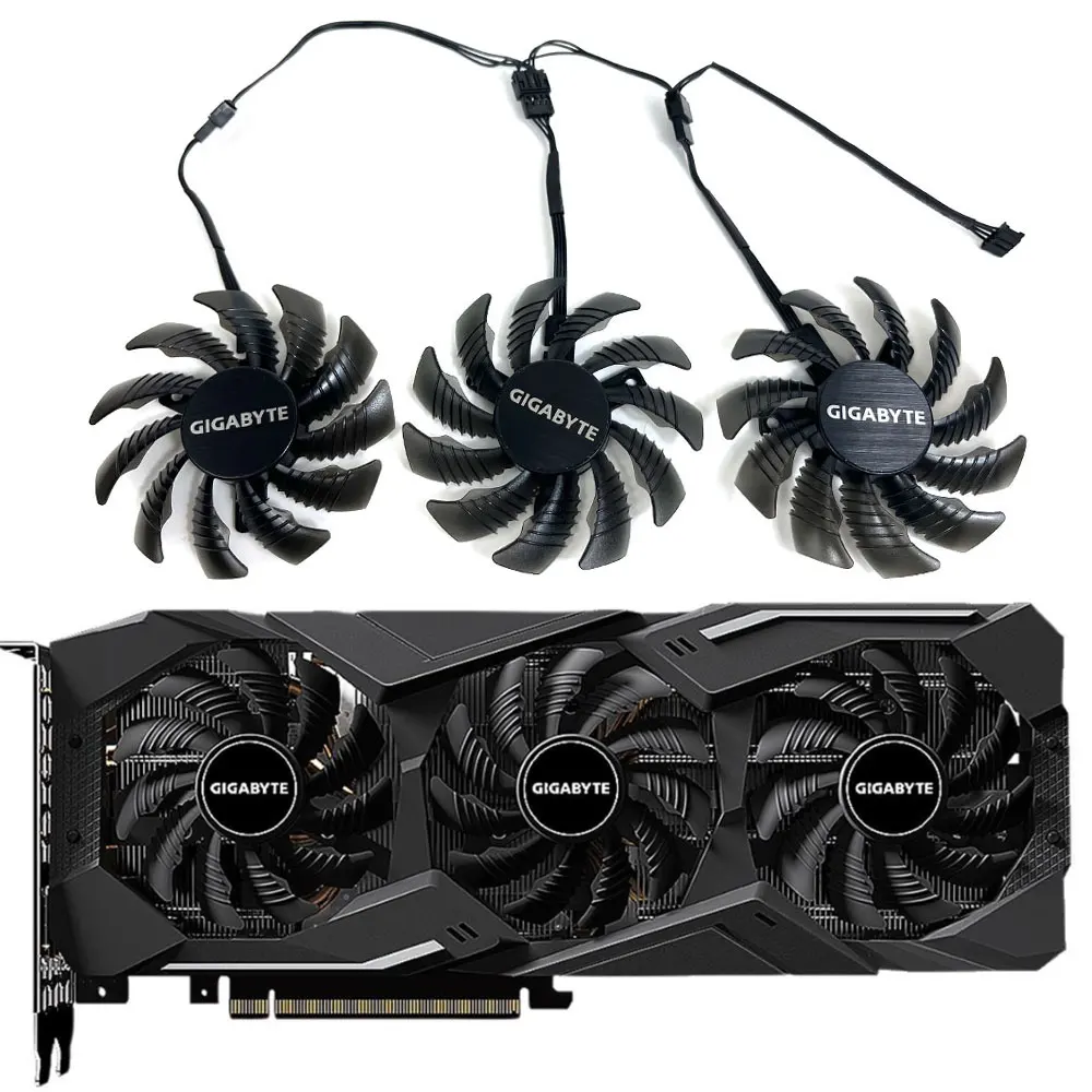 PLD09215S12H T128010SU RTX 2070Super GPU Fan，For Gigabyte RTX 2080TI、2080、2070、2060、GTX 1660TI、1660Super Video card cooling fan