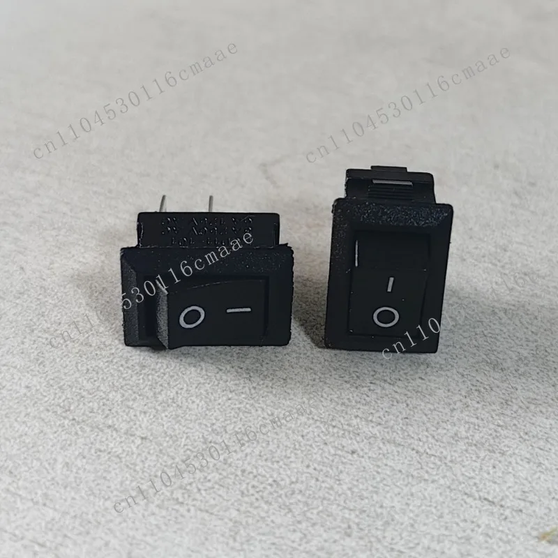 10 * 15MM ultra-small boat switch KCD11-101 2 feet 2 gears, copper foot/iron foot mini black