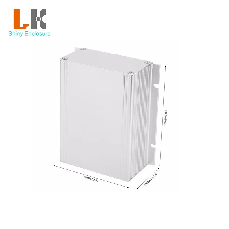 LK-ALW14 PCB Instrument Electronic Aluminum Power Amplifier Extruded Control Enclosure Project Box 39x89x130mm