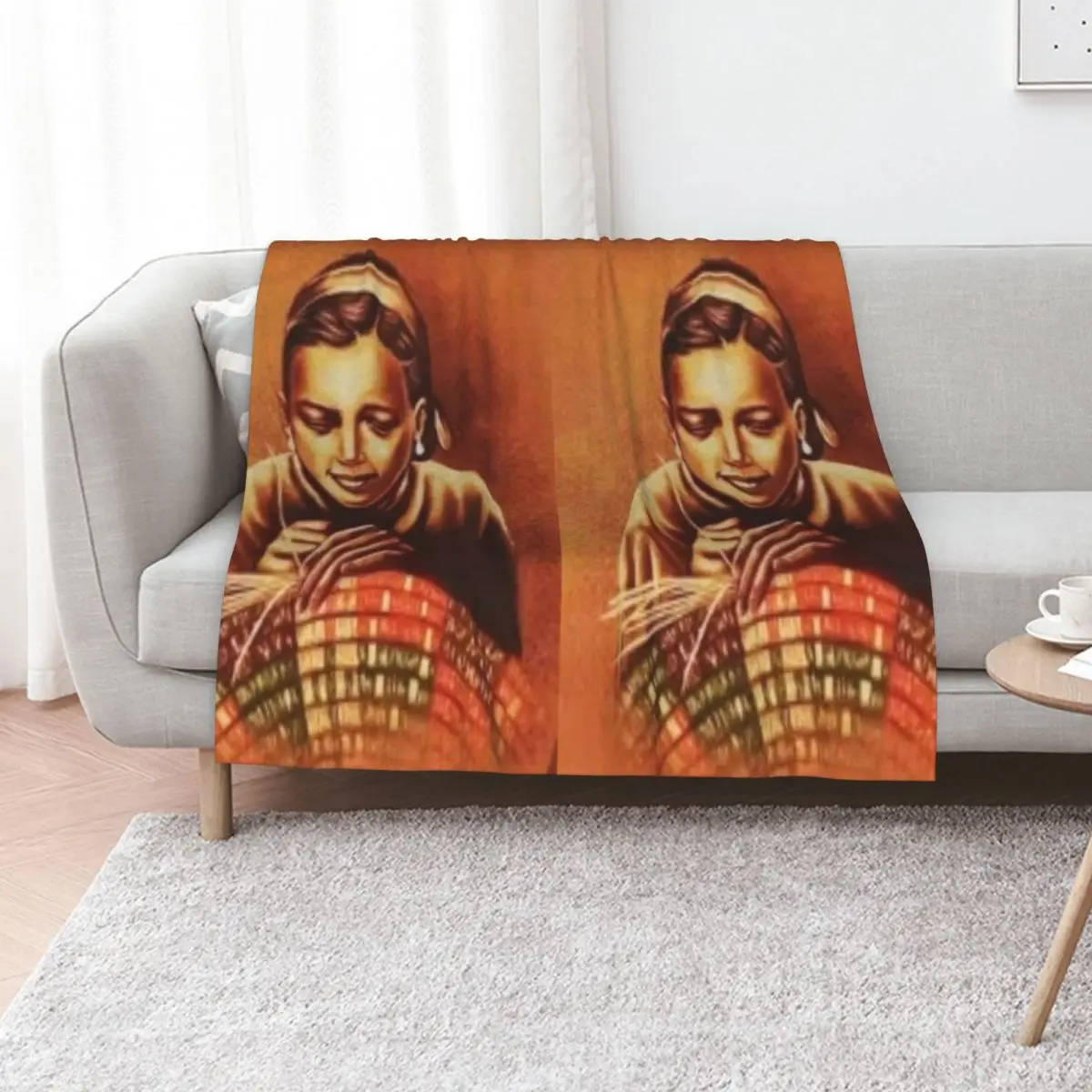picture of ethiopian 10birr Throw Blanket Plaid on the sofa Flannel Fabric decorative cosplay anime for winter Sofa Blankets