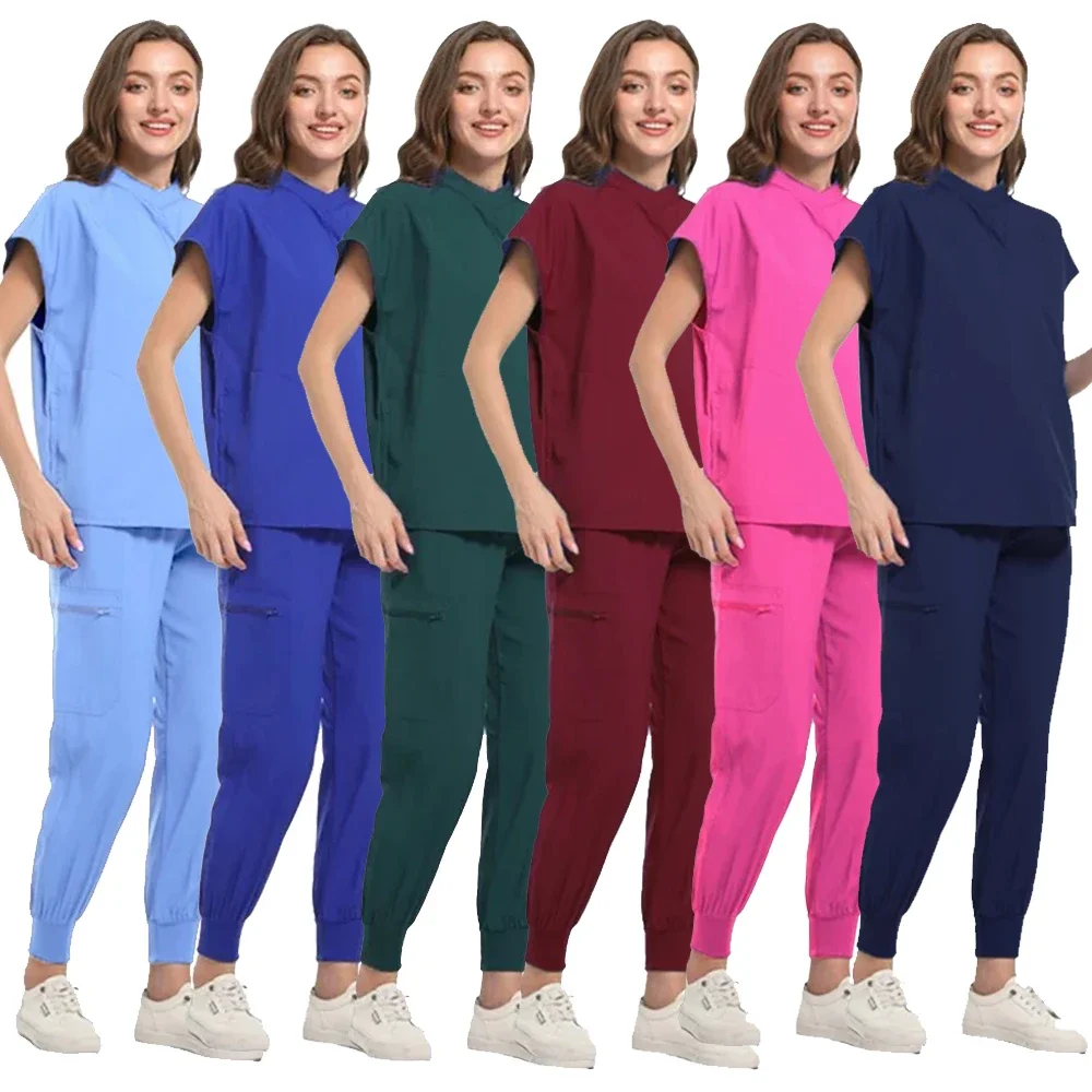 

Medical Uniforms Women Scrubs Sets Nurse Nursing Work Clothes Beauty Salon Spa Work Clothes Surgical Suit Lab Hospital Overall