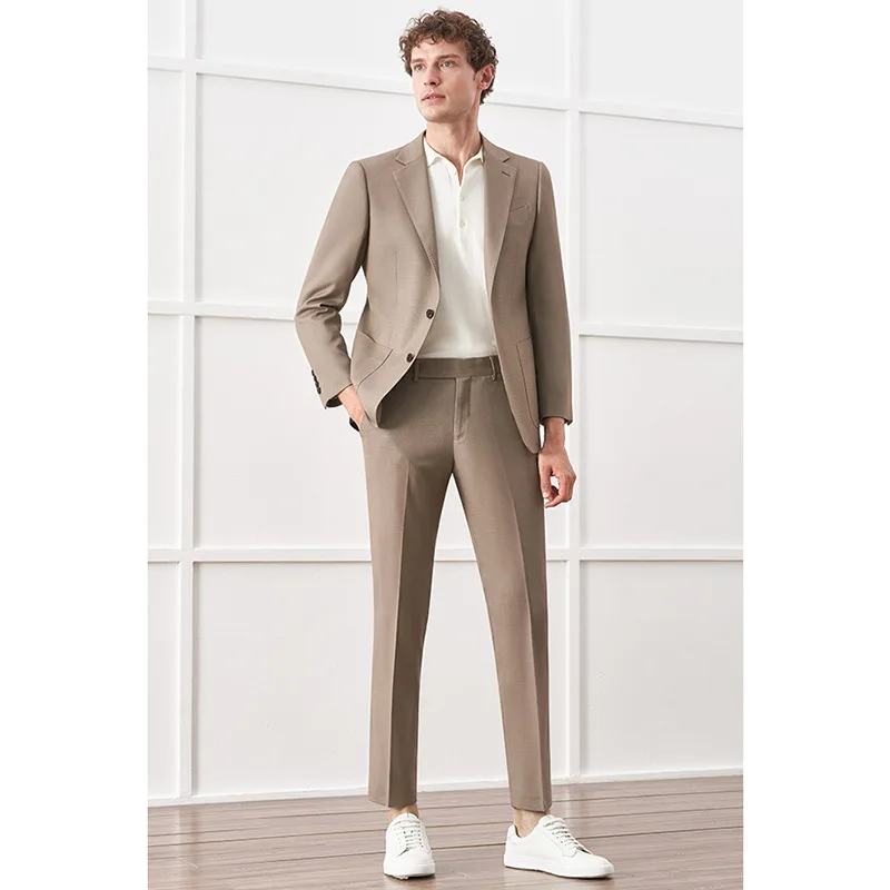 

Lin2356-Men's business suit jacket black slim professional