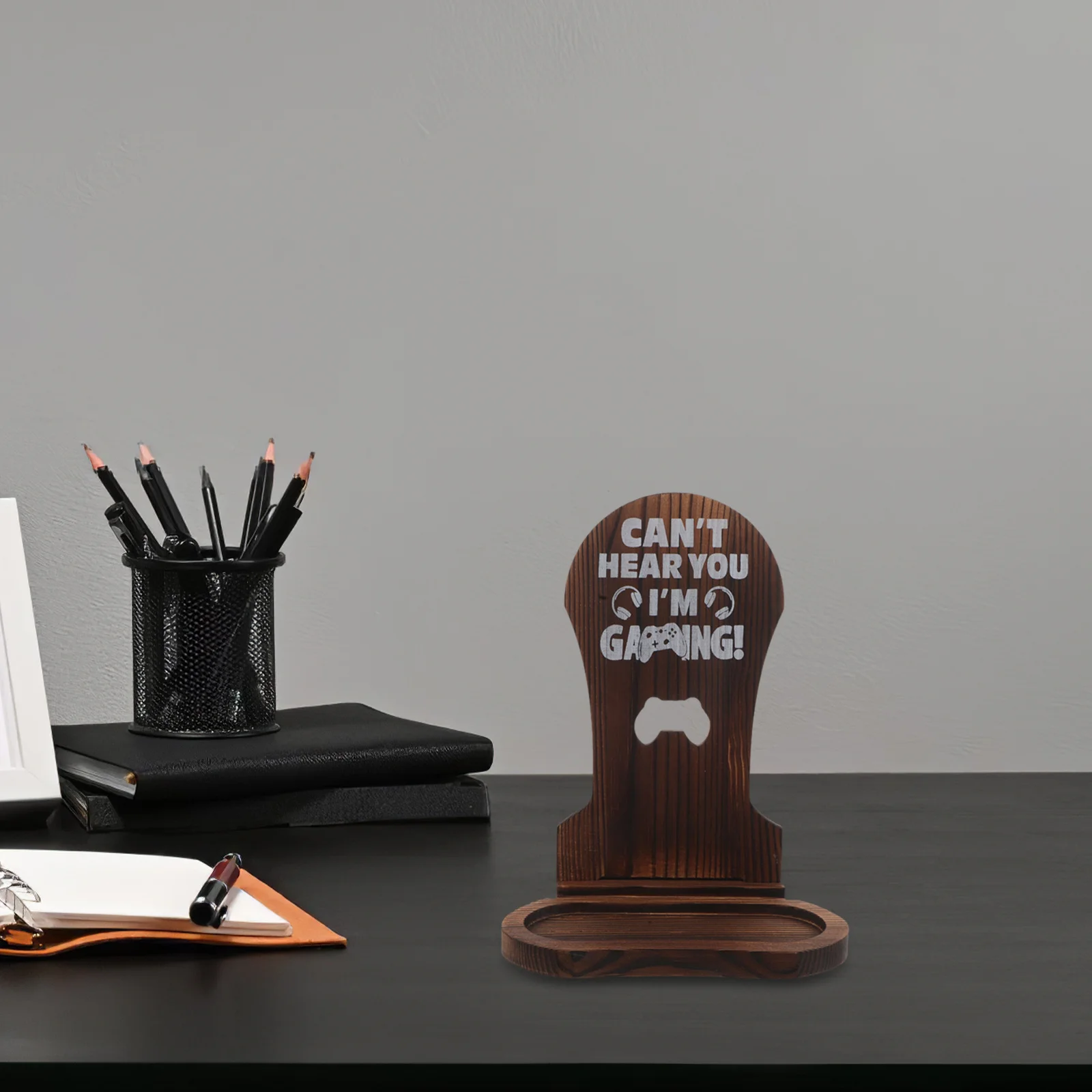 

Wooden Gaming Headset Stand Desktop Holder Stable Base for Wireless Over-Ear Headphone Organizer Gamer Room Desk Headphone Stand