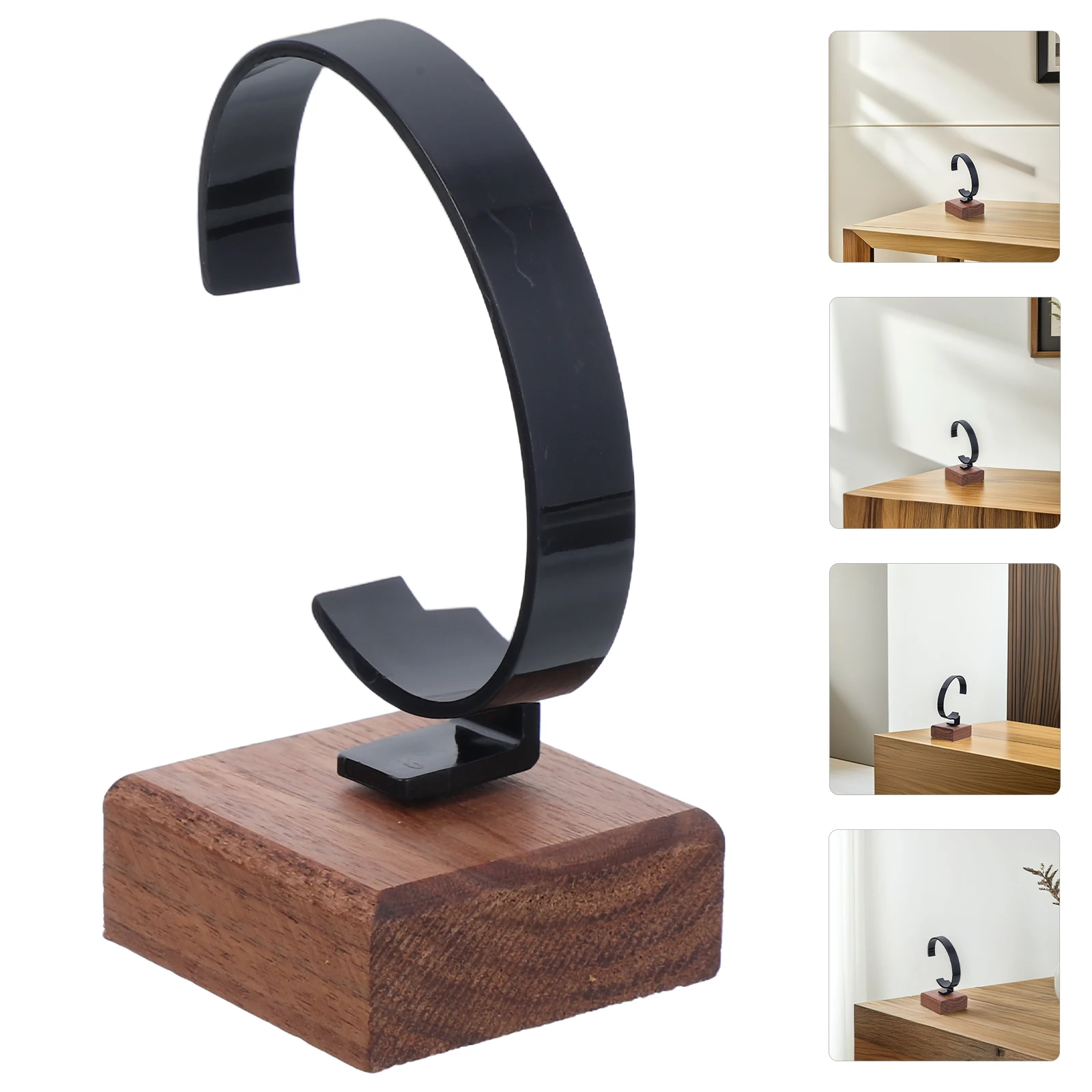 

Black Walnut Watch Display Stand Solid Wood Holder for Wrist Watches Accessories ganizing Storage Solution Elegant Presentation