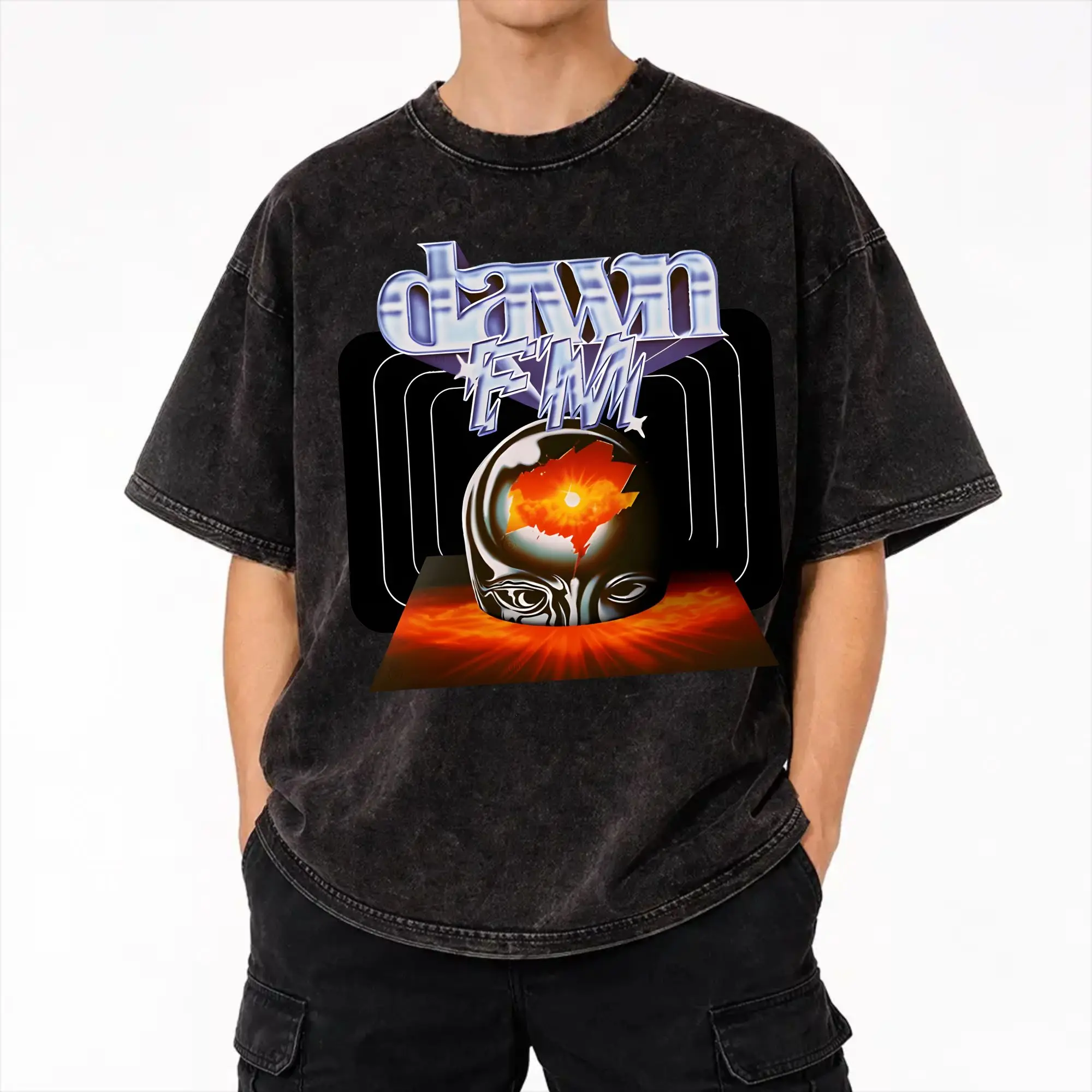 After Hours Til Dawn 2026 xo the weeknds Merch Washed T Shirt Men Women Streetwear Hip Hop T-Shirts Summer  Tees Tops Cotton