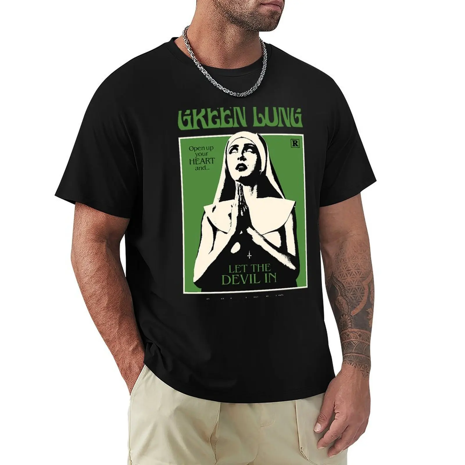 green lung T-Shirt Fashion Pattern Printed Tee Shirt