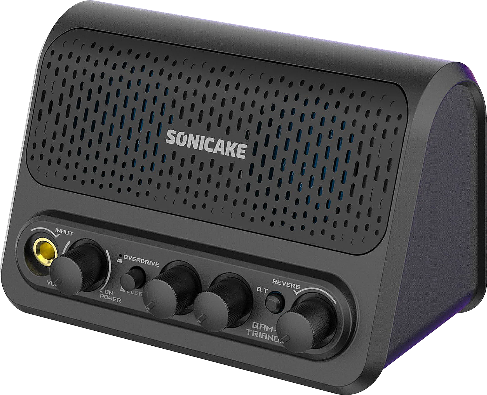 Sonicake Mini Dual 5W Guitar Combo Amplifier Speaker Clean Overdrive Reverb Effects USB Chargeable Bluetooth Audio QAM-10