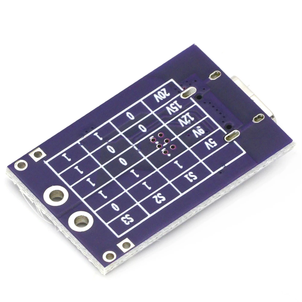 PD/QC/AFC Fast Charge Decoy Trigger Support 5V 9V 12V 15V 20V Fixed Voltage Output Type-C USB For Phone Solar