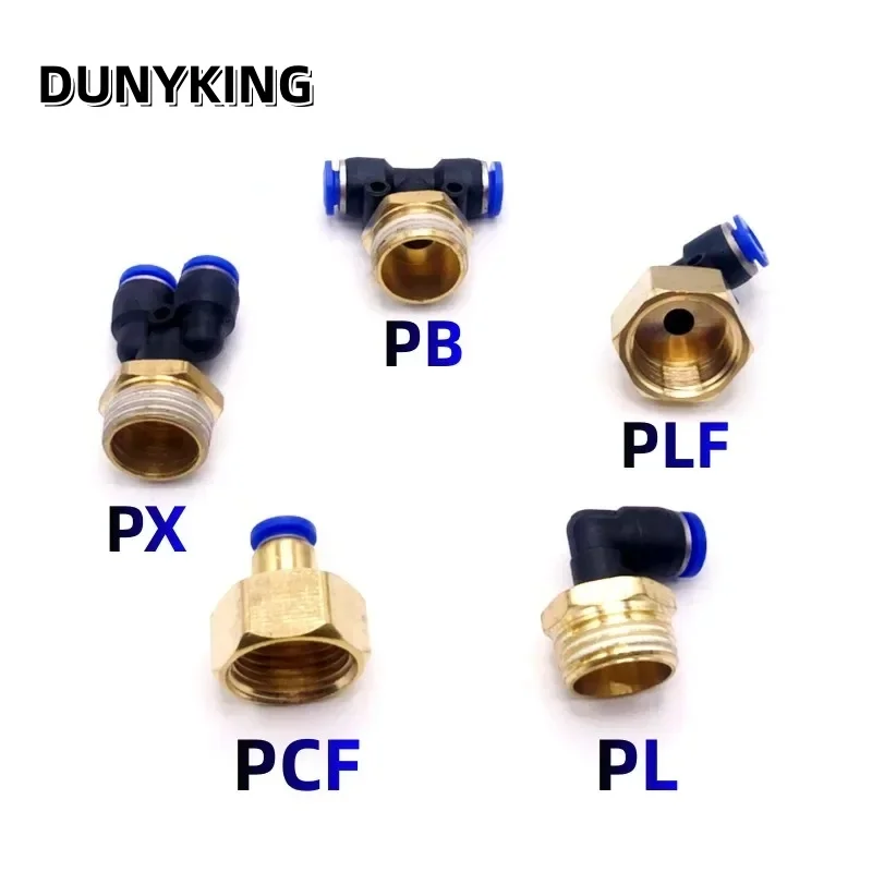 

Pneumatic Quick Release Fitting Connector 6mm 8mm 10mm 12mm OD Hose Tube to 1/8 1/4 3/8 1/2 Thread Air Compressor Joint Coupler