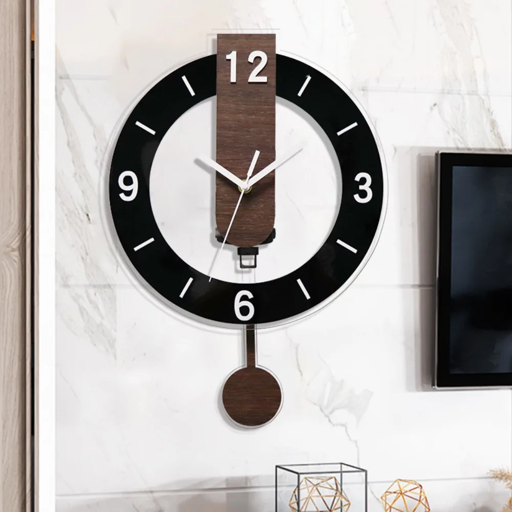 

Unique Minimalist Hanging Clock Acrylic Silent Digital Wall Clock Vintage Scale Clock School