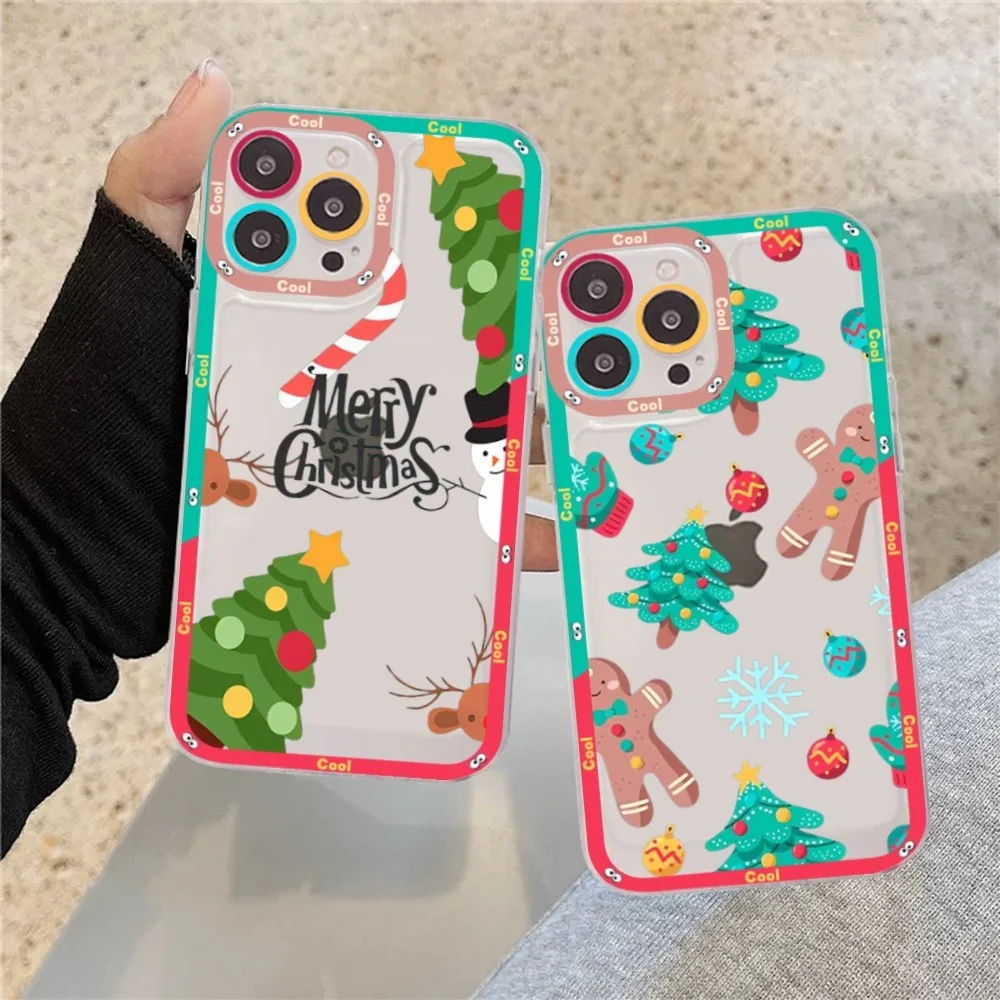 

Christmas Cartoon New Year Phone Case For Redmi 7 8 9 A For Redmi Note 5 7 8 9 10 11 Pro Max 4G 5G Funfas