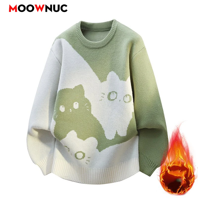 

Casual Pullovers Male Men Clothing Sweater For Men Spring Men's Sweat-shirt Streetwear Knit Autumn Fashion Hombre Warm Solid