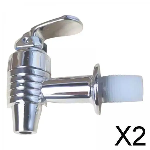 2xReplacement Cooler Faucet Water Dispenser Tap Accessories Silver