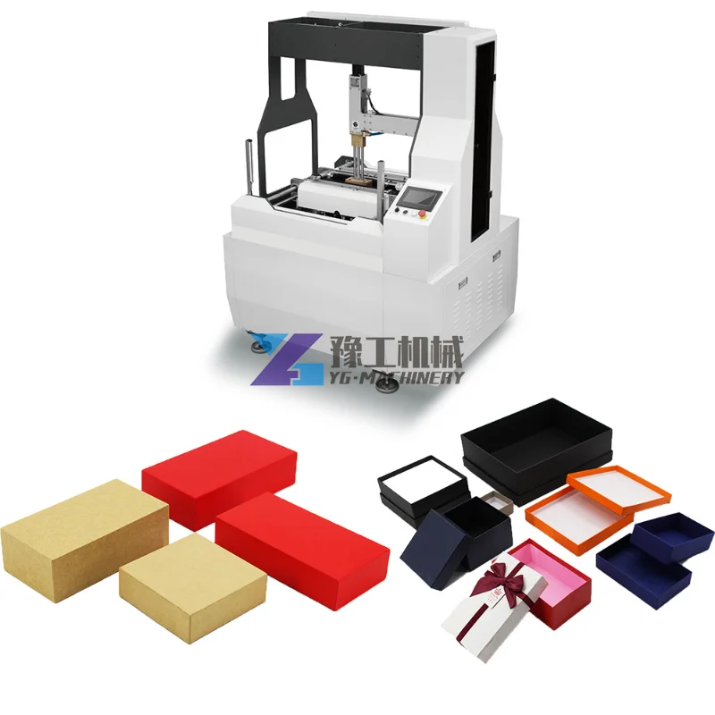 YUGONG Semi-automatic Rigid Box Wrapping Machine/Phone Box Machine